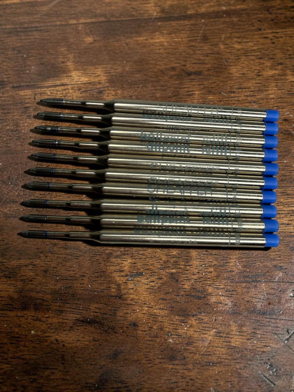Vintage Sheaffer Ballpoint Pen Refills Blue Medium USA NOS Lot of 10